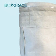 Fundición horno colector de polvo de fibra de vidrio filtro de tela de calcetín